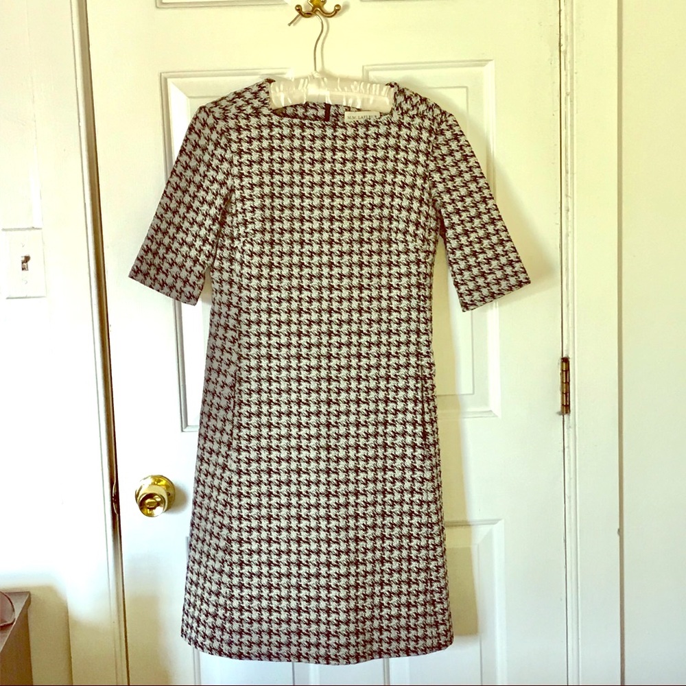 EUC MM Lafleur Emily dress, Houndstooth tweed sz 8